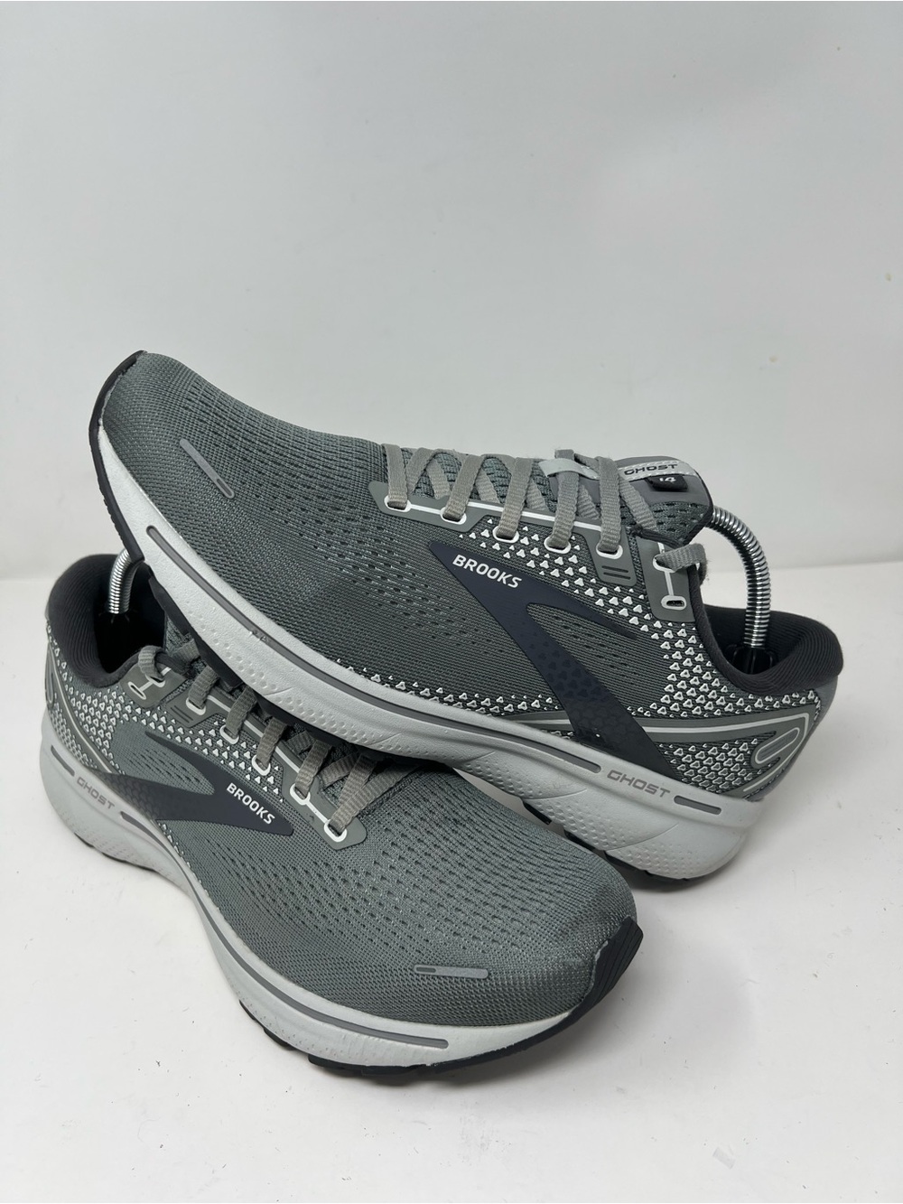 Brooks Ghost 14 Mens Size 9.5 Running Shoes (B Narrow) (067) Grey